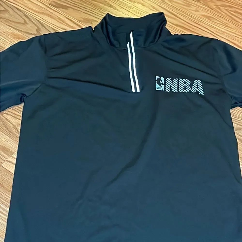 NBA 1/4 Zip Jacket, black, Small - Picture 3 of 9